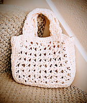 Mini Crochet Cotton Tote