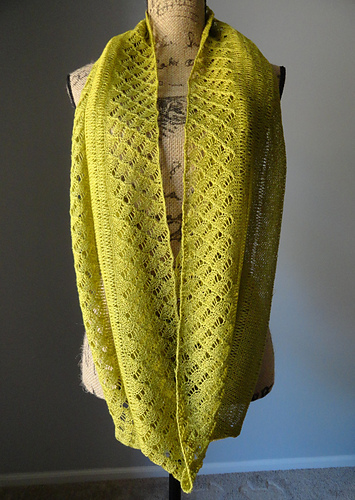 Ravelry: Spring Lace Infinity Scarf pattern by Linda Thach