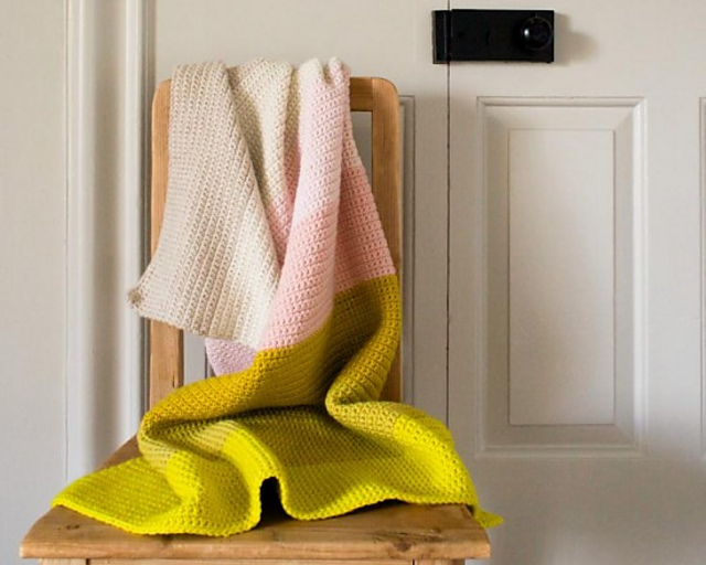 Ravelry Crocheted Super Easy Baby Blanket pattern by Purl Soho