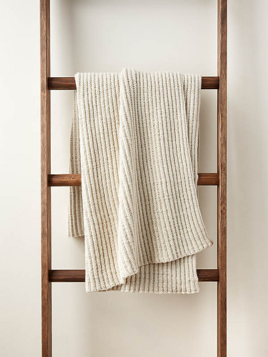No-Purl Ribbed Blanket photo 1
