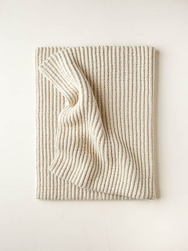 No-Purl Ribbed Blanket photo 2