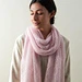 Checkerboard Lace Scarf In Tussock pattern 