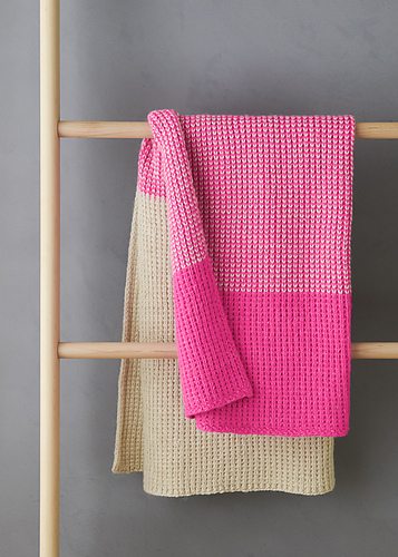 Colorblock Jute Stitch Blanket photo 1