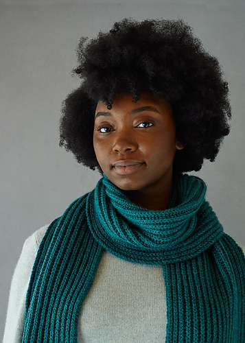 Brioche Scarf in Worsted Twist photo 1