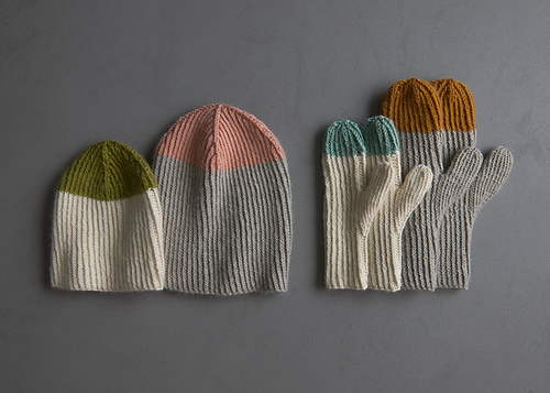 Twisted Rib Hat + Mittens In Cashmere Merino Bloom photo 5