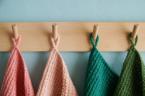 Waffle Stitch Washcloth + Hand Towel In Santolina photo 6