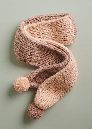Two-Tone Pom Pom Hat + Scarf photo 4