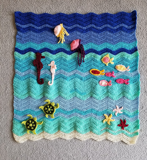 Ravelry ranaforcrochet's sealife baby blanket
