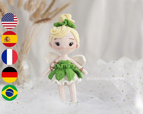 の*ん様 ☘️極上☘️蕾付き☘️タグ付き☘️3385⭐️TINKERBELL H 11905 NRFB Disney Fairies Tinkerbell Flower Purse Play Case