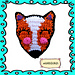 Azeri fox applique pattern 