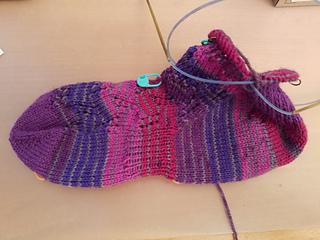 Vic's sock - I celebrate when the heel is finished and it fits.