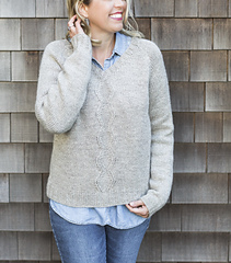 Ravelry: Shelter Cove V-Neck Pullover pattern by Marie Greene