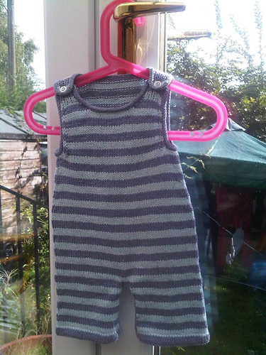 Stripey Baby Dungarees photo 8