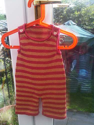 Stripey Baby Dungarees photo 7