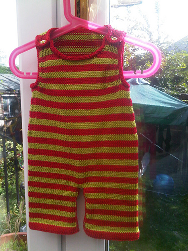 Stripey Baby Dungarees photo 9