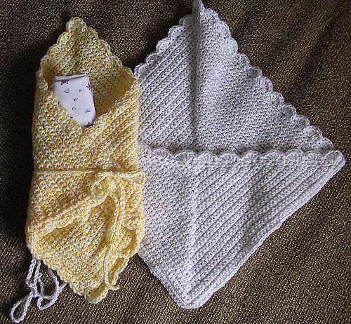 Crochet burial wrap for preemie photo 1