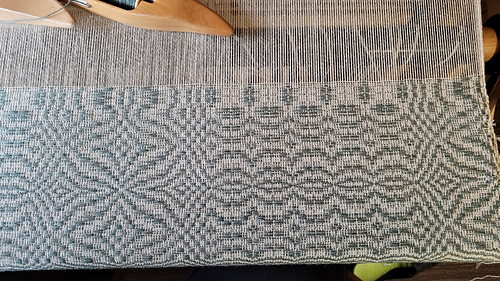 new piece in progress, adjusted pattern picks for squareness