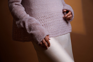 breites Bündchen und extralange Ärmel