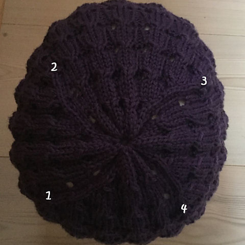 Lue i hullstrikk - Synnøve Heggelid