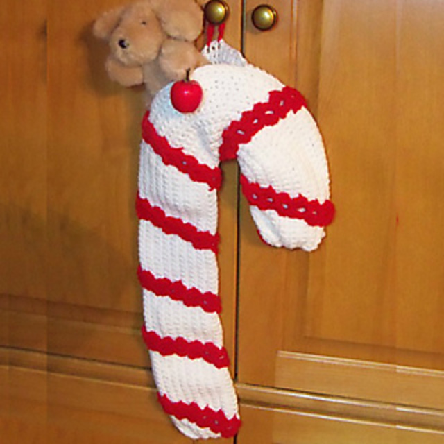 Candy Cane Christmas Stocking