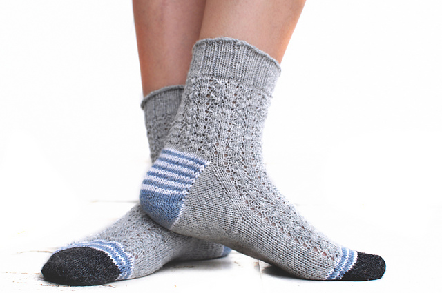 Ravelry: rililie's ShellSocks in blue