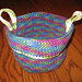 crocheted basket