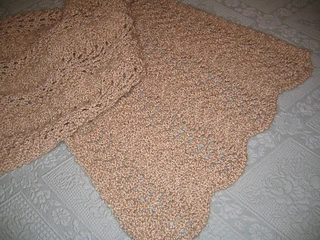 Feather and Fan Lace Shawl