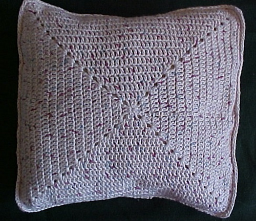 Easy Crocheted Throw Pillow Sham photo 1