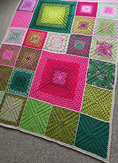 Scrappy Motif Throw