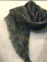 Blocked Marianas shawl, photo provided by [Todwick Studios](/patterns/sources/todwick-studios) 