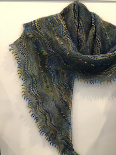Blocked Marianas shawl, photo provided by [Todwick Studios](/patterns/sources/todwick-studios) 