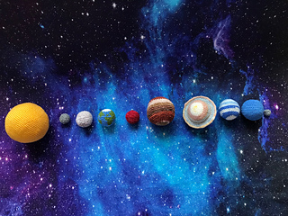 Solar System Mobile Crochet Pattern by Ruth Haydock
