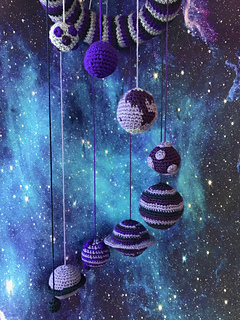 Solar System Mobile Crochet Pattern by Ruth Haydock