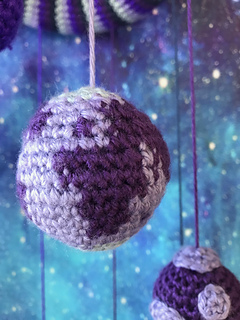 Solar System Mobile Crochet Pattern by Ruth Haydock