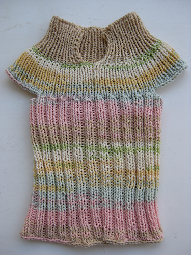 Roundabout DK ribbed baby vest photo 4