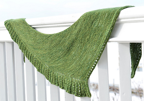 Ravelry: Rippling, a side to side knitted shawl pattern by Sarah Punderson