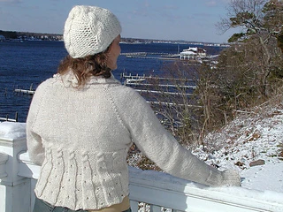 Ruffled Cardigan wheat