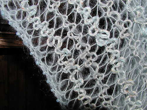 Fairy Shawl beaded edge