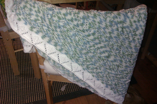 Hearts in the Round Baby Blanket photo 3