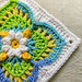 Flower garden granny square pattern 