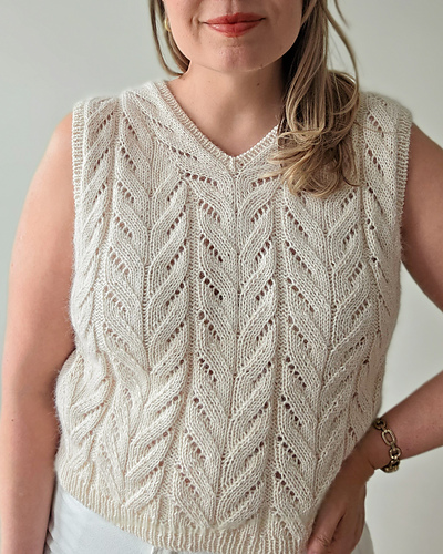 トップス eaphi U NECK LEAF PATTERN KNIT VEST トップス eaphi U NECK LEAF PATTERN KNIT VEST Eaphi U NECK