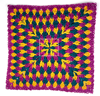 showing a specific section called out. we have several sections indicated in the pattern.