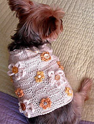 Basket of Daisies Dog Sweater photo 2