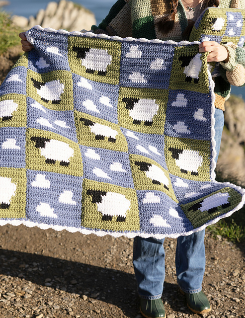 Sleepy Sheepy Baby Blanket