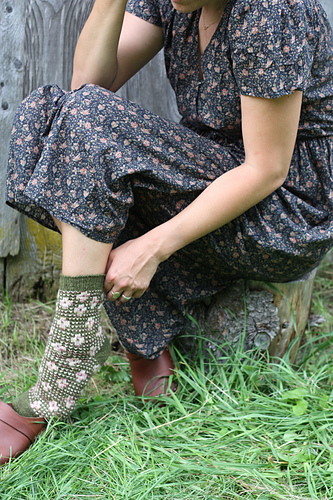 Pressed Flowers Sokker - Amy Christoffers