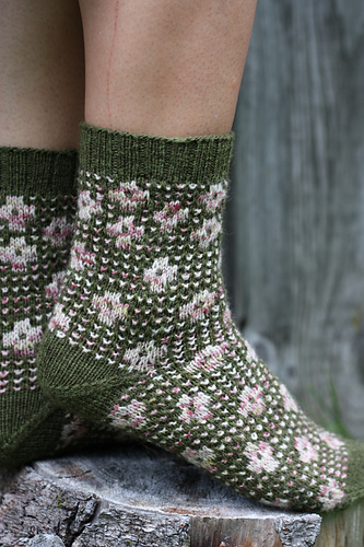 Pressed Flowers Sokker - Amy Christoffers