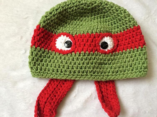 Ravelry: Ninja Turtle Hat pattern by 