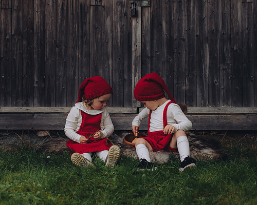 Småflettenisselue / Mock cable stocking hat - scandiknit