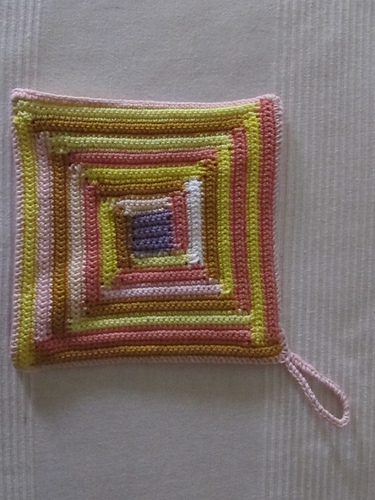 Potholder with Log Cabin Pattern photo 2