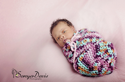 Little Sweetheart Newborn Swaddle Sack photo 4